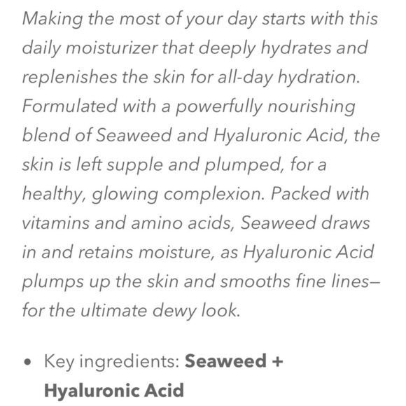 Sun + Moon Sea The Day Moisturizing Lotion Hyaluronic Acid Seaweed - Picture 7 of 7